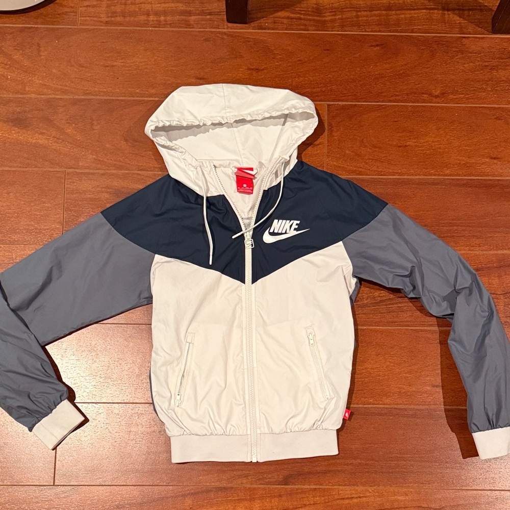 Nike Dark green and Gray Hooded Jacket